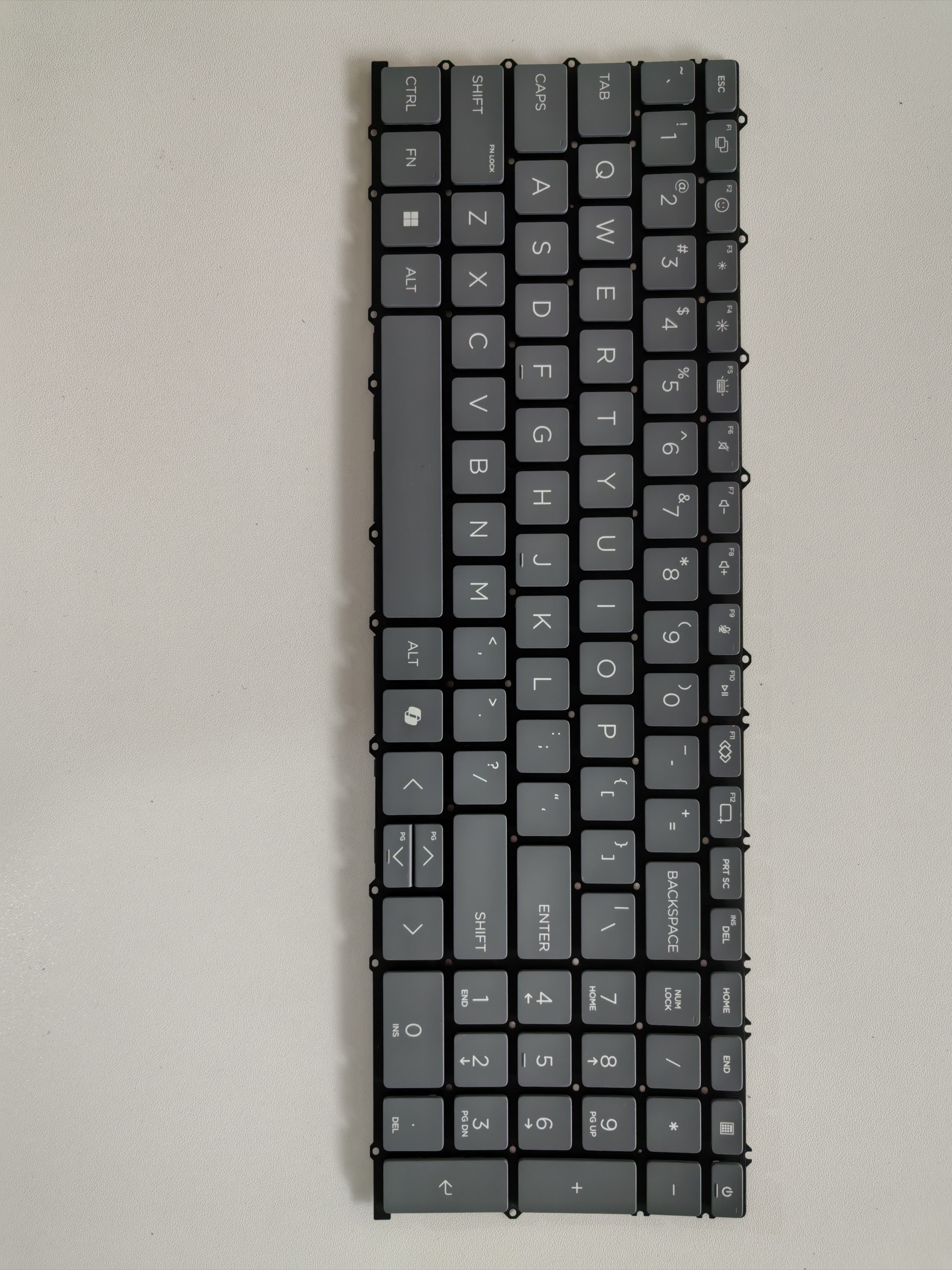 Picture of New Replacement Laptop Keyboard For HP 16-AZ/16-AY/TPN-Q306 star book pro 26 2025 model AI key Grey Backlit US Layout